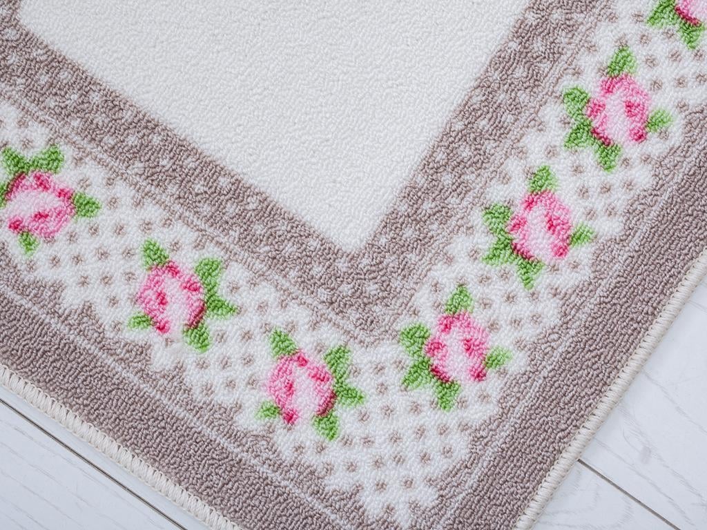 Rose Dots КИЛИМ Нехлъзгаща се Отпечатано 57x90 cm Gray