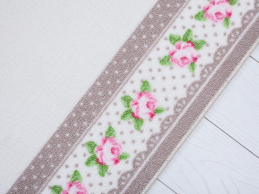 Rose Dots КИЛИМ Нехлъзгаща се Отпечатано 80x150 cm Gray