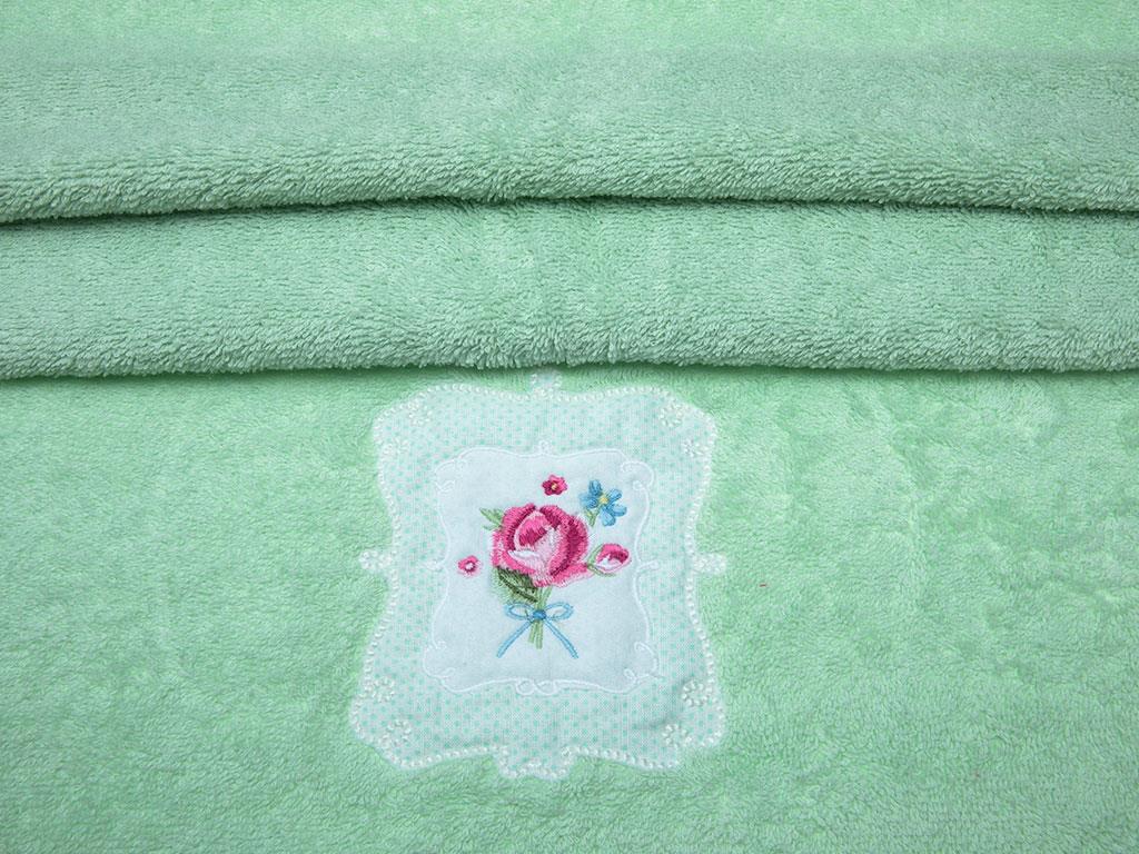 Rose Frame ХАВЛИЯ ЗА ЛИЦЕ Бродирани 50x80 cm Green