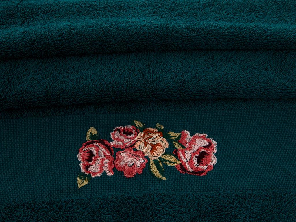 Rose Luster ХАВЛИЯ ЗА ЛИЦЕ Бродирани 50x80 cm Koyu Yeşil
