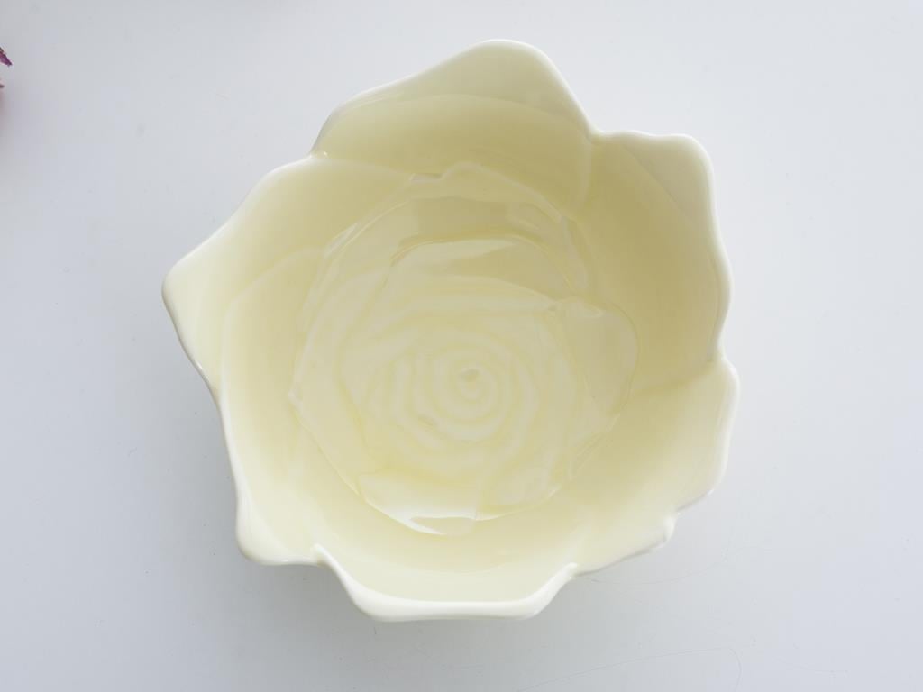 Rose Купа Stoneware 13x13x5 cm Yellow.