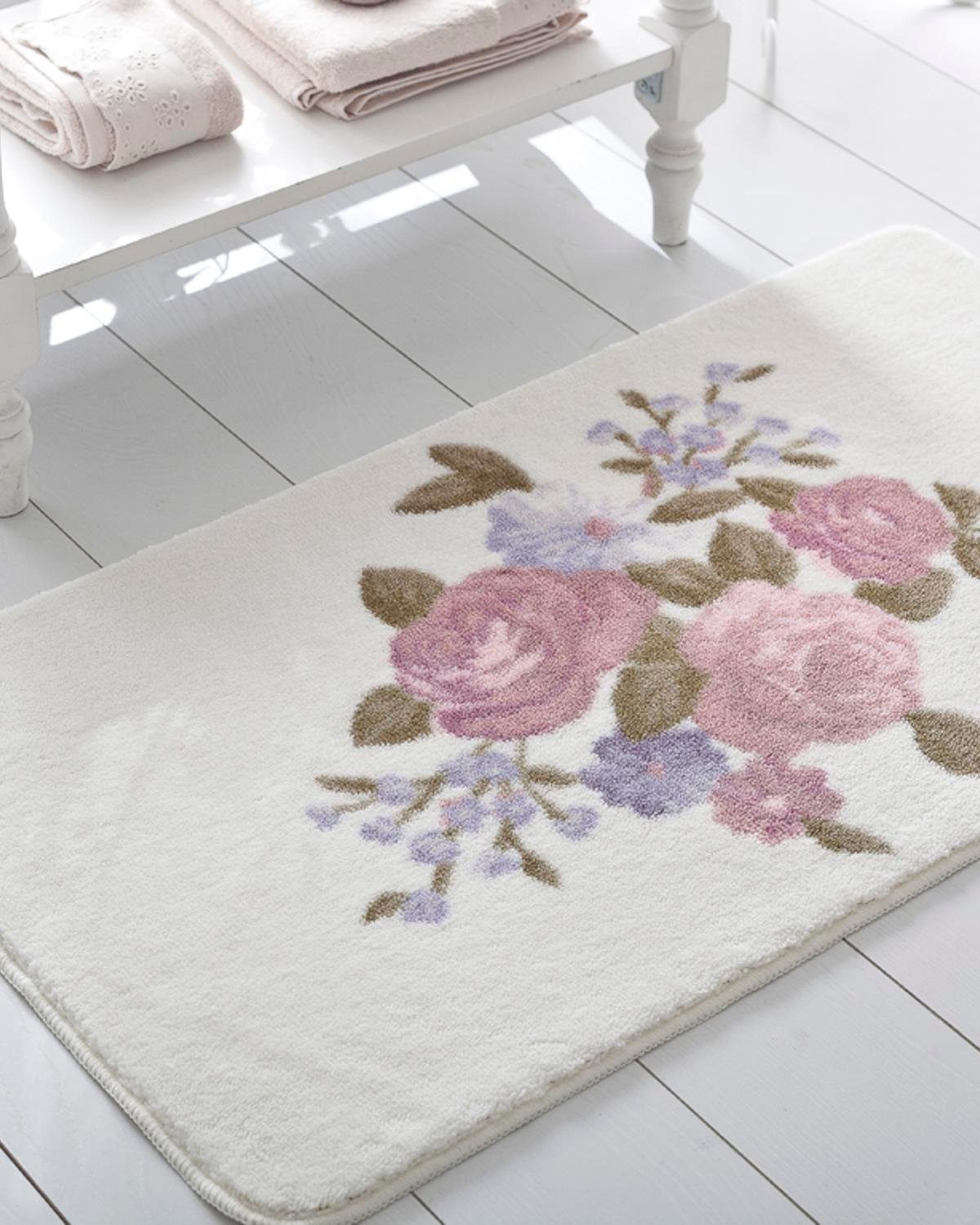 Rosebunch Постелка За Баня Нехлъзгащ се 57x100 см .