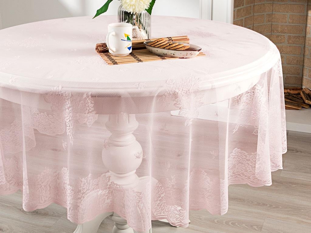 Rosemary Покривка за Маса Плетиво 180 cm Pink