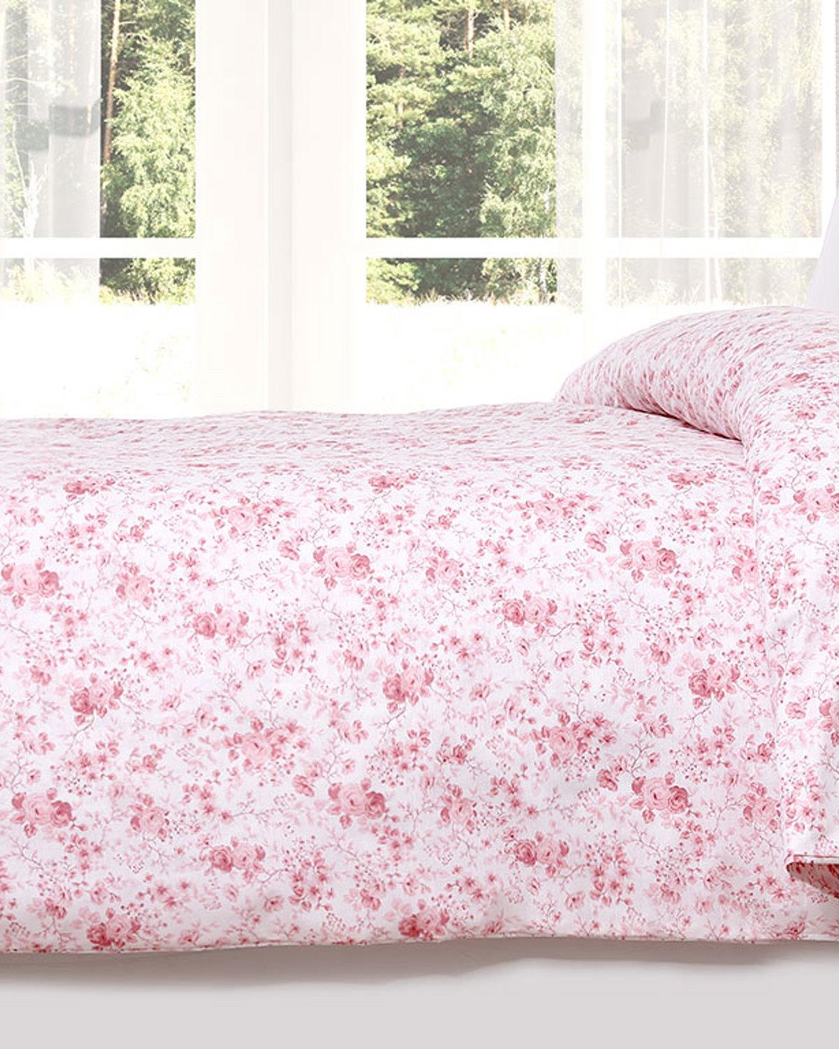 Rosery Плик За Завивка Двоен Памучен 200x220 см Пепел от рози