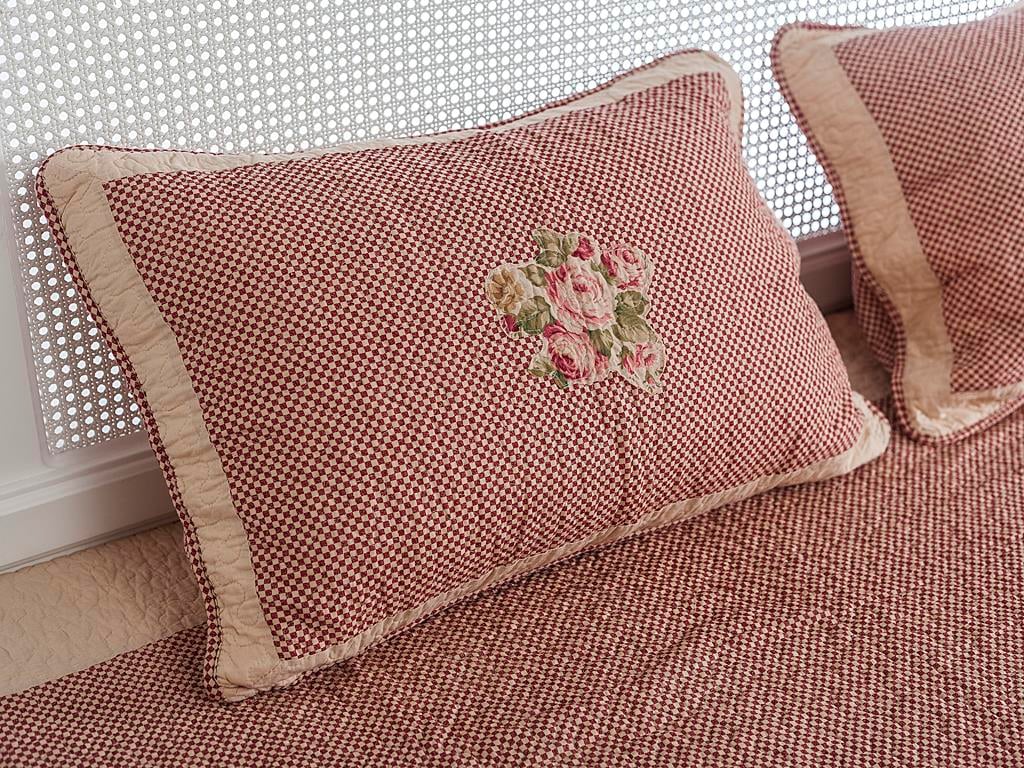 Rosinda ПОКРИВКА ЗА ЛЕГЛО К Двоен Печворк 240x260 cm Claret Red