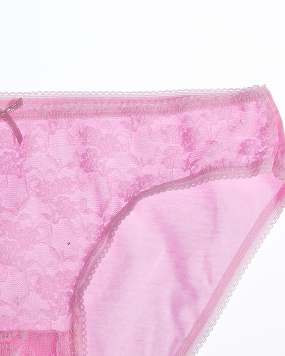 Rosy Lace Долно Бельо Дамски С дантела S Розов
