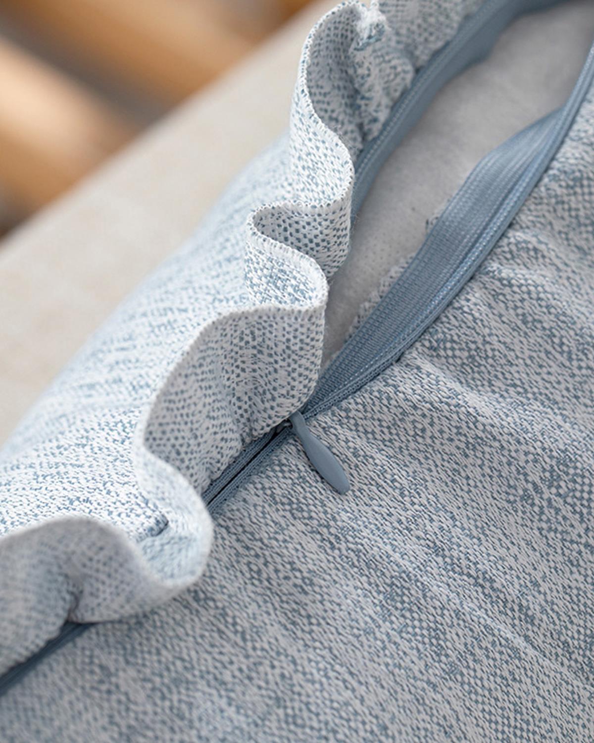 Ruffle Декоративна Възглавница С волан 45x45 см Син