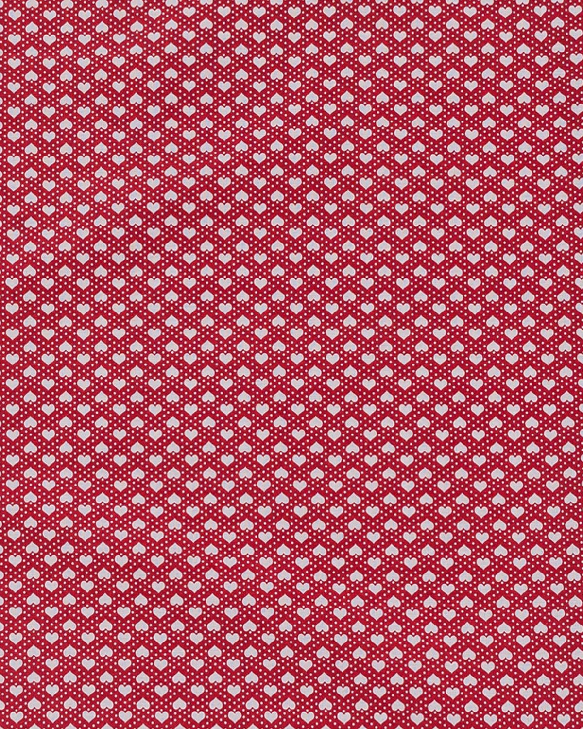 Rustic Hearts Калъфка За Възглавница 2 бр. Памучен 50x70 см Червен