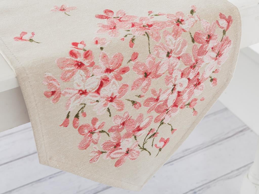 Sakura Покривка за Маса Панама 35x105 cm Pink