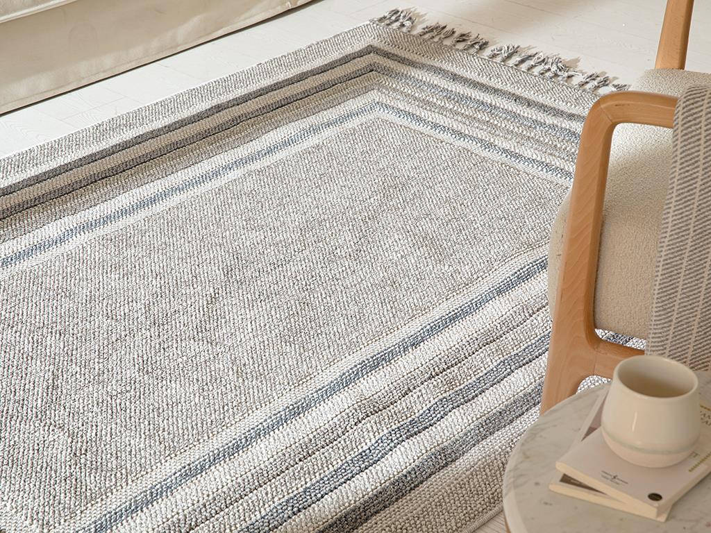 Samara Woven Curl Carpet 120x180 cm Dark Gray