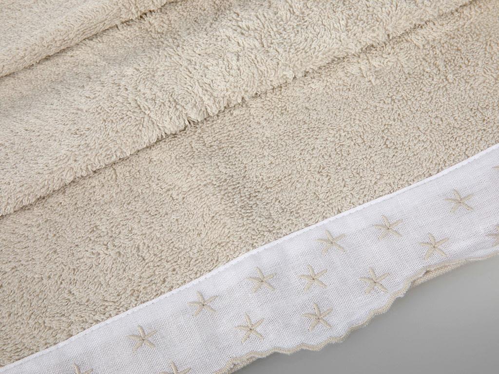 Seastars ХАВЛИЯ ЗА ЛИЦЕ Бродирани 50x80 cm Sand