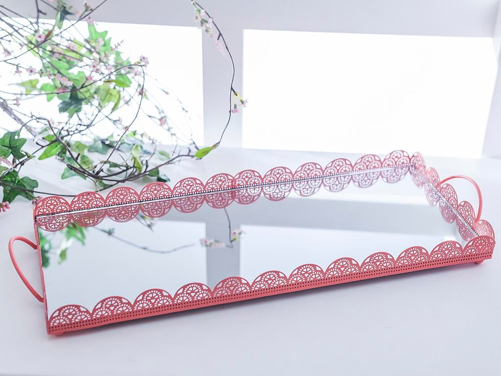Semi ТАБЛА Ковано желязо 46,5x17,5x4,5 cm DarkPink