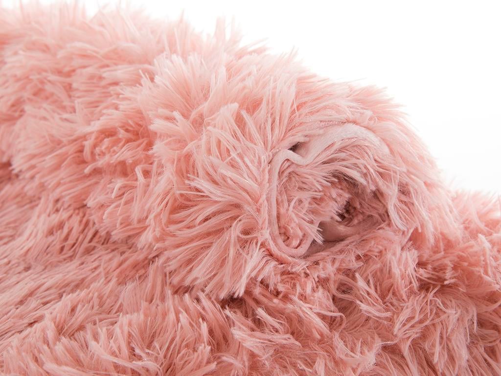 Shaggy ПОКРИВКА ЗА ЛЕГЛО К За един човек Изкуствена кожа 160x240 cm Pink