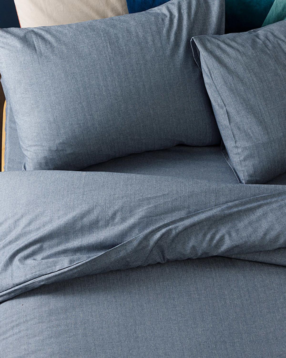 Sharp Twill Suit Double Person Duvet Cover Set 200x220 cm Dark Blue