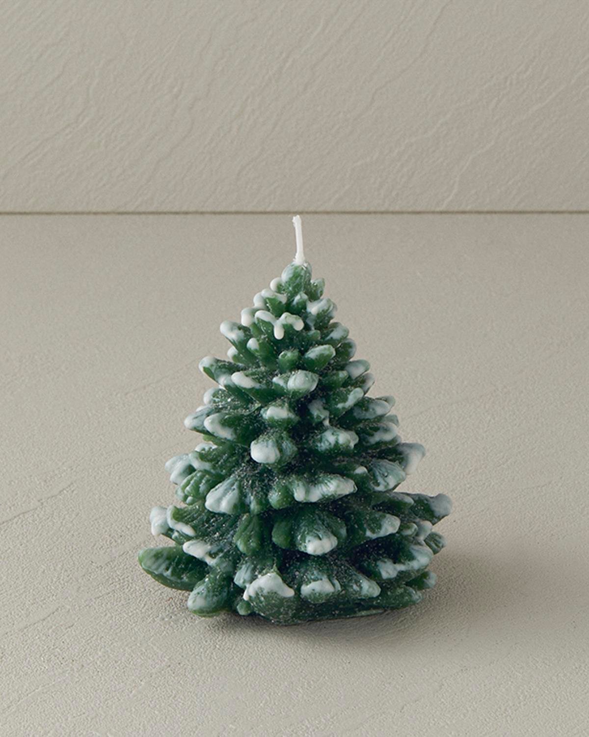 Snow Tree Свещ 10 см. Зелен
