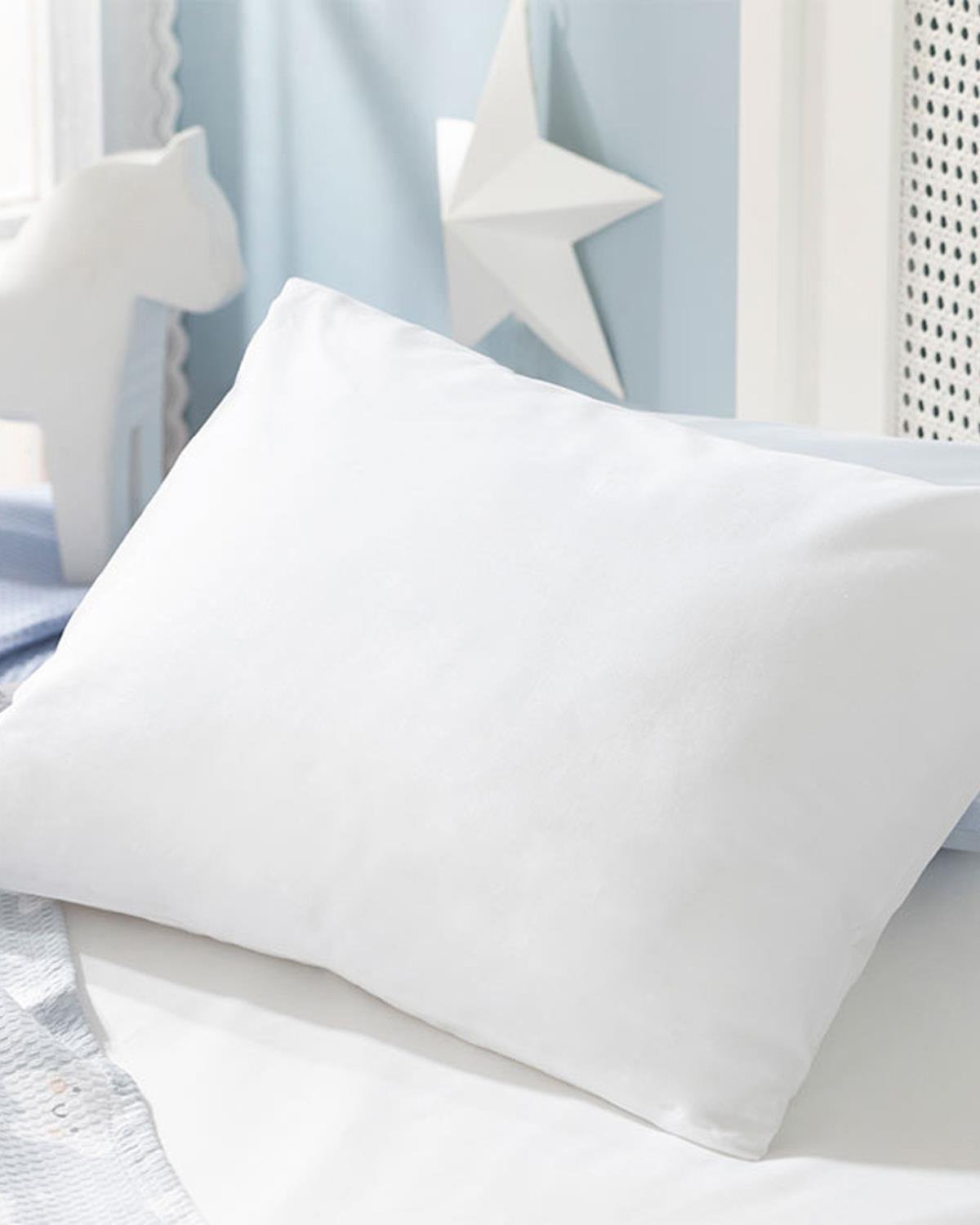 Soft Бебешка Калъфка За Възглавница . Памучен 35x45 см Бял