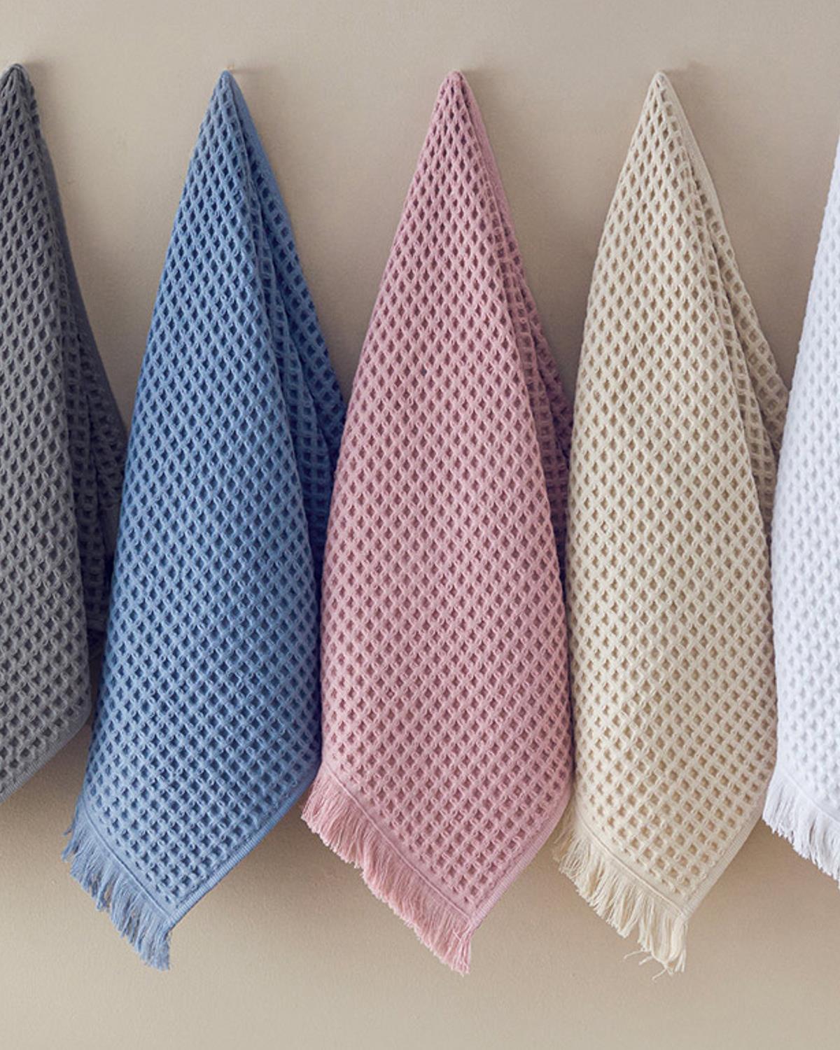 Sofya ХАВЛИЯ ЗА ЛИЦЕ Вафла Памучен 50x80 cm Антрацит