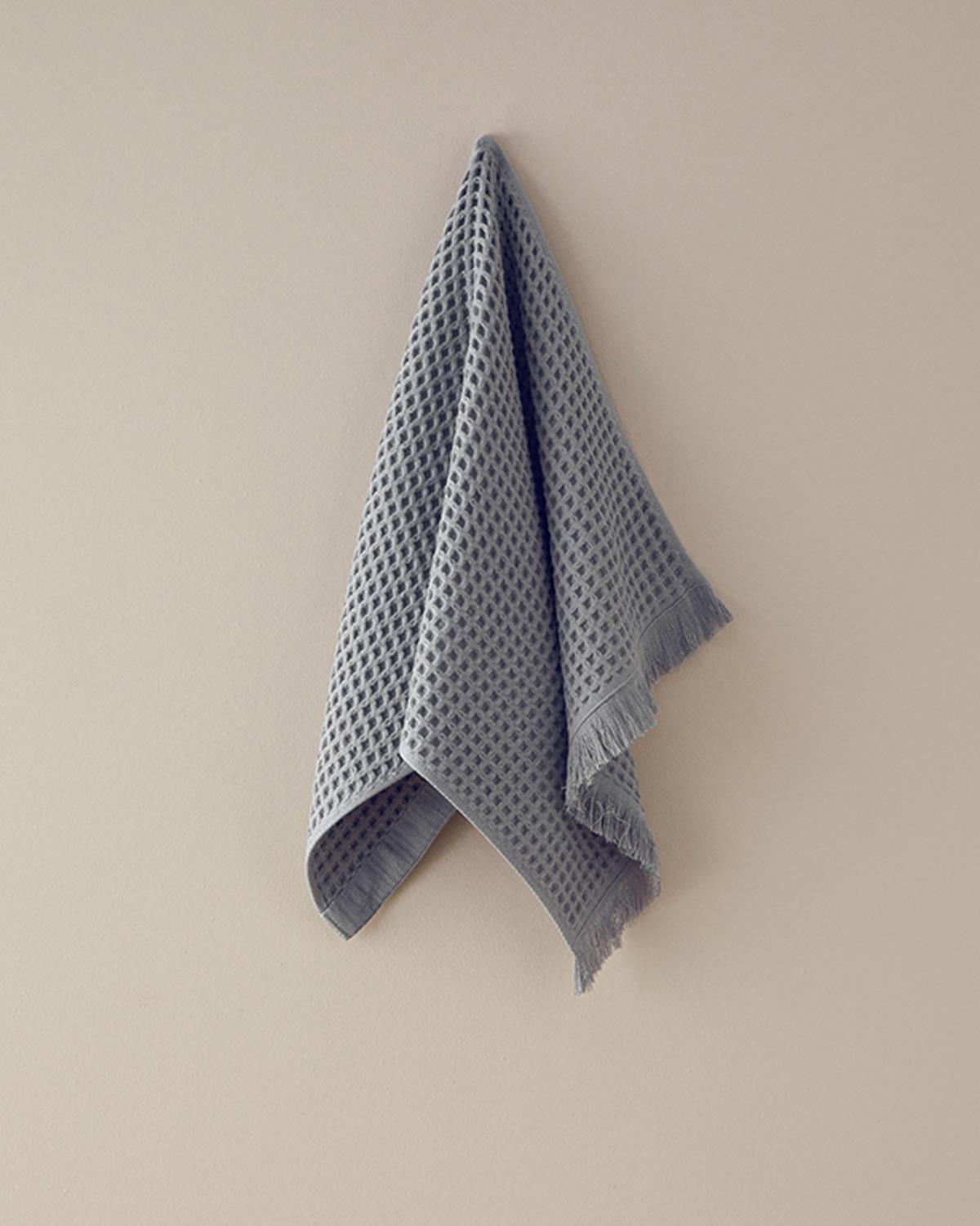 Sofya ХАВЛИЯ ЗА ЛИЦЕ Вафла Памучен 50x80 cm Gray