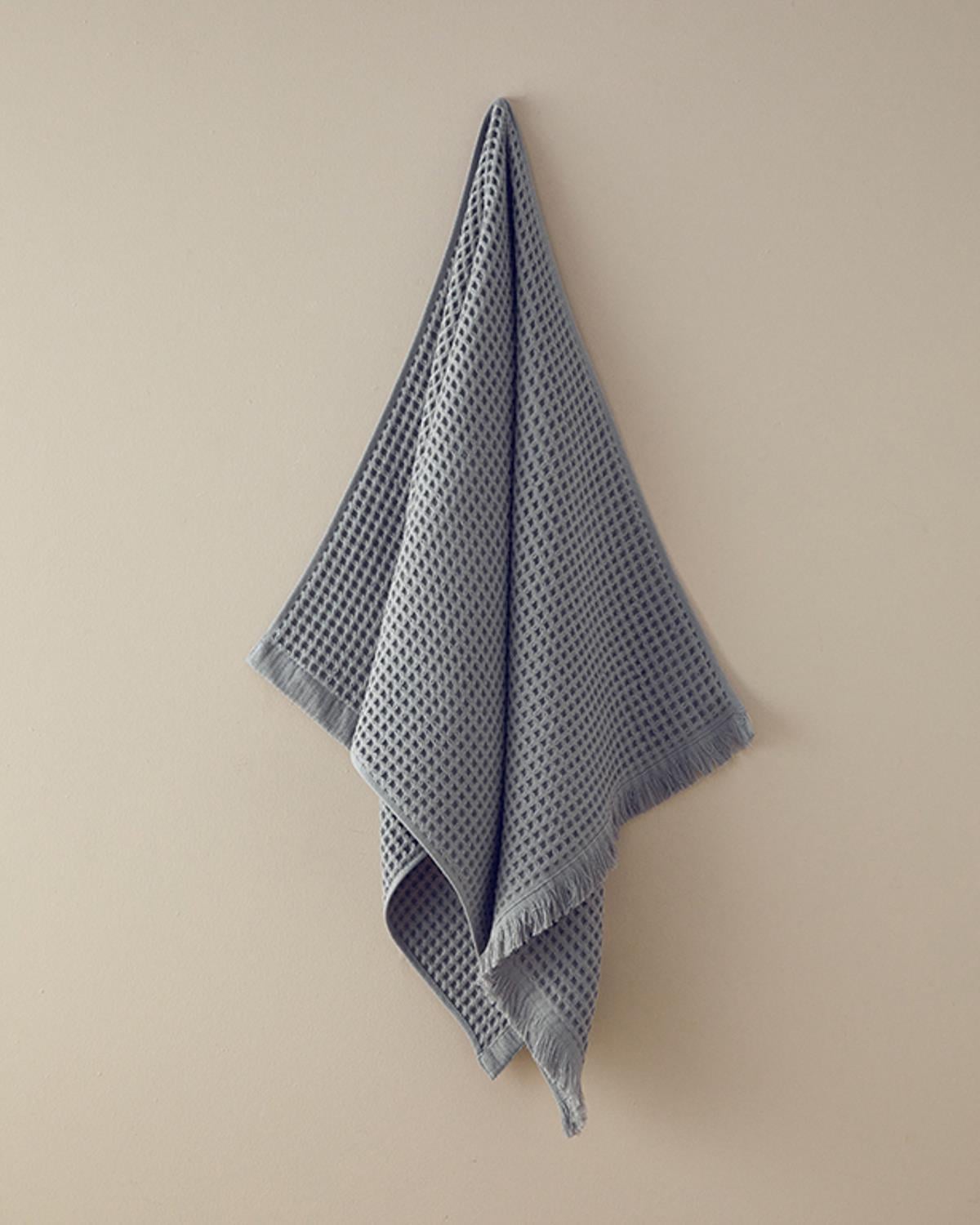 Sofya Кърпа За Баня Вафлена структура Памучен 70x140 см Сив