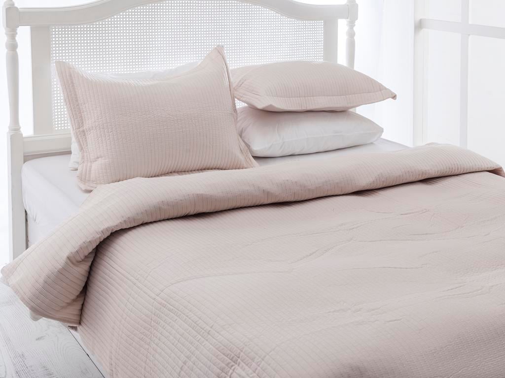 Stripe ПОКРИВКА ЗА ЛЕГЛО К Двоен човек Микрофибер 240x260 cm Beige