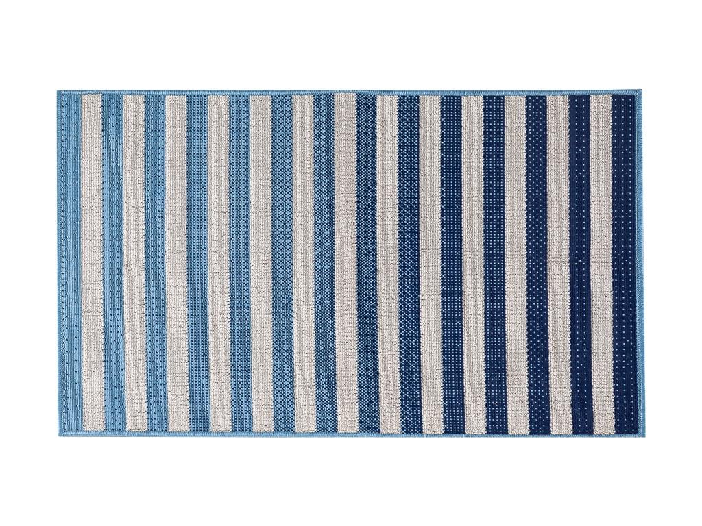 Stripe КИЛИМ Тъкан 80x120 cm Бяло синьо