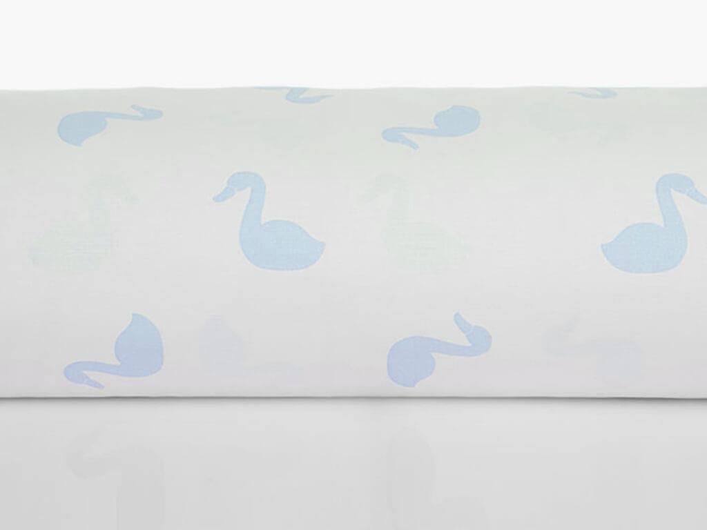 Swan БЕБЕШКИ ЧАРШАФИ Памучен 100x150 cm Blue.