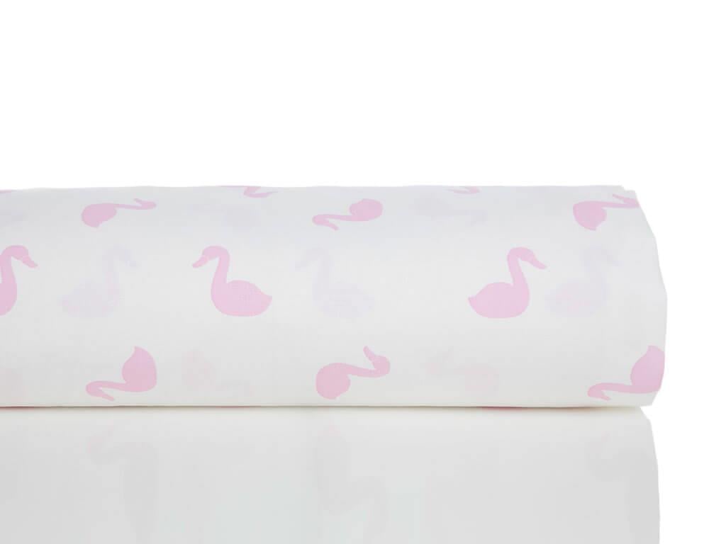 Swan БЕБЕШКИ ЧАРШАФИ Памучен 100x150 cm Pink