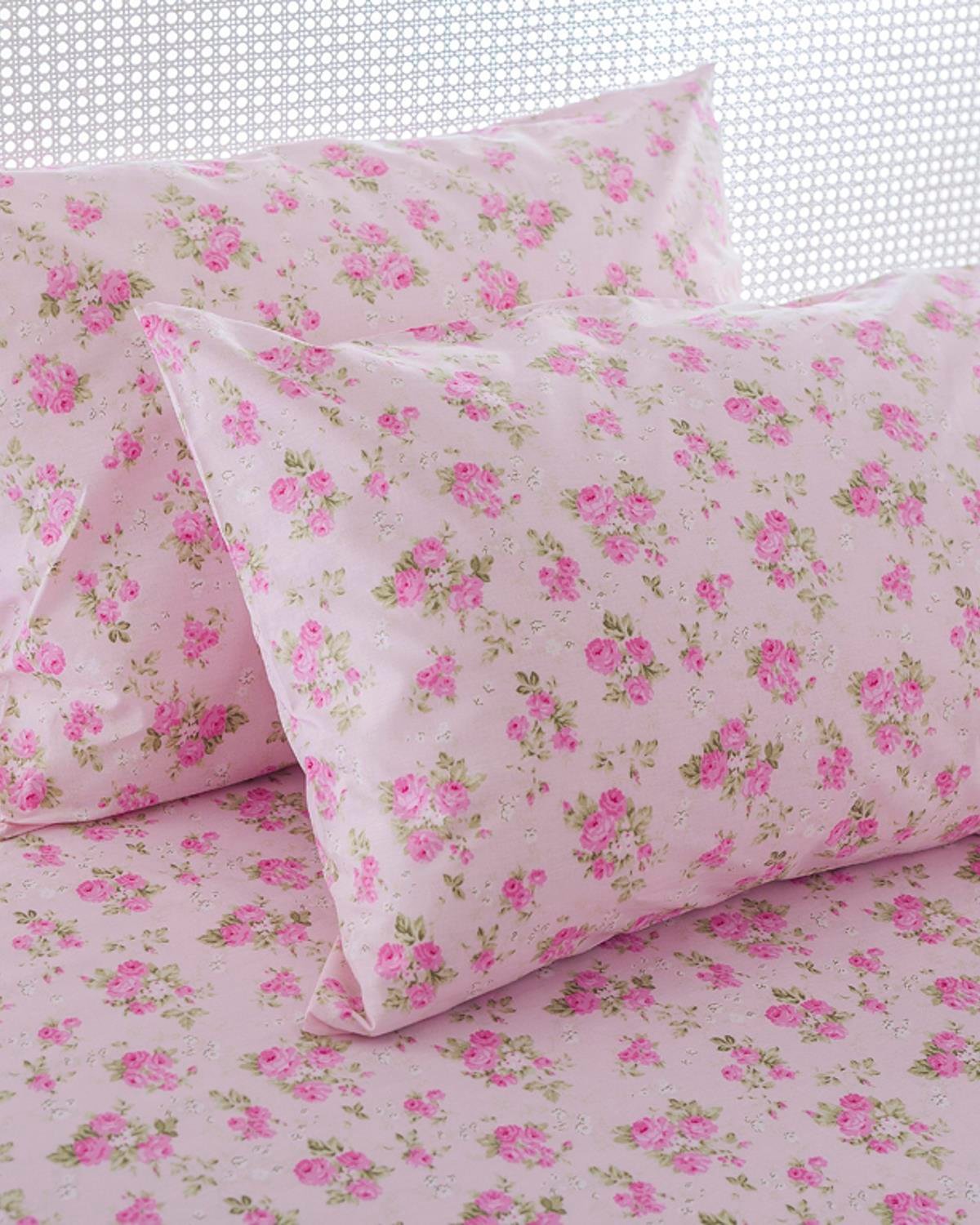 Sweet Cherry Калъфка За Възглавница 2 бр. Памучен 50x70 см Розов