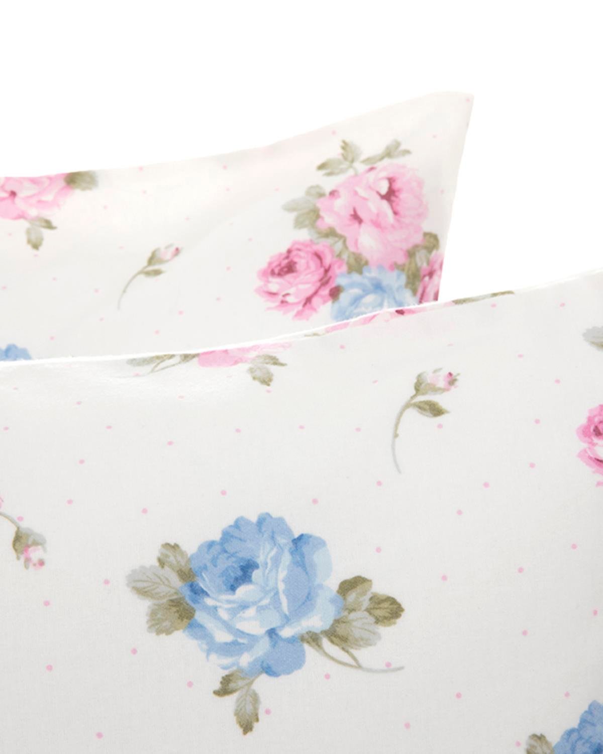 Sweet Rose Спален Комплект Двоен Фланел 200x220 см Розов