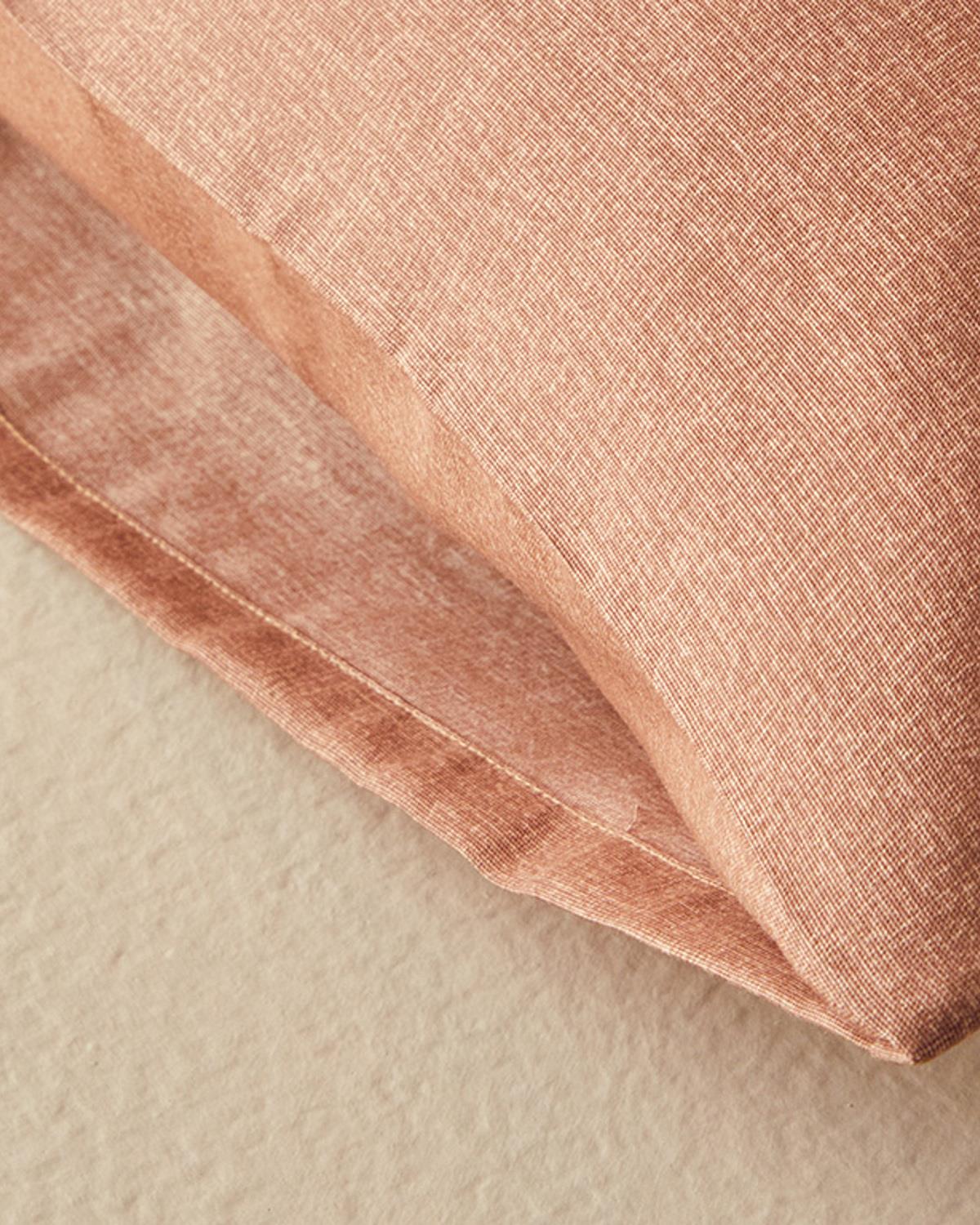 Textured Plain Калъфка За Възглавница 2 бр. Лесно за гладене 50x70 см Теракота