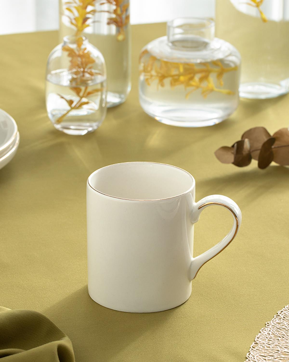 Torino Чаша Порцелан, Златисто, 325 Ml