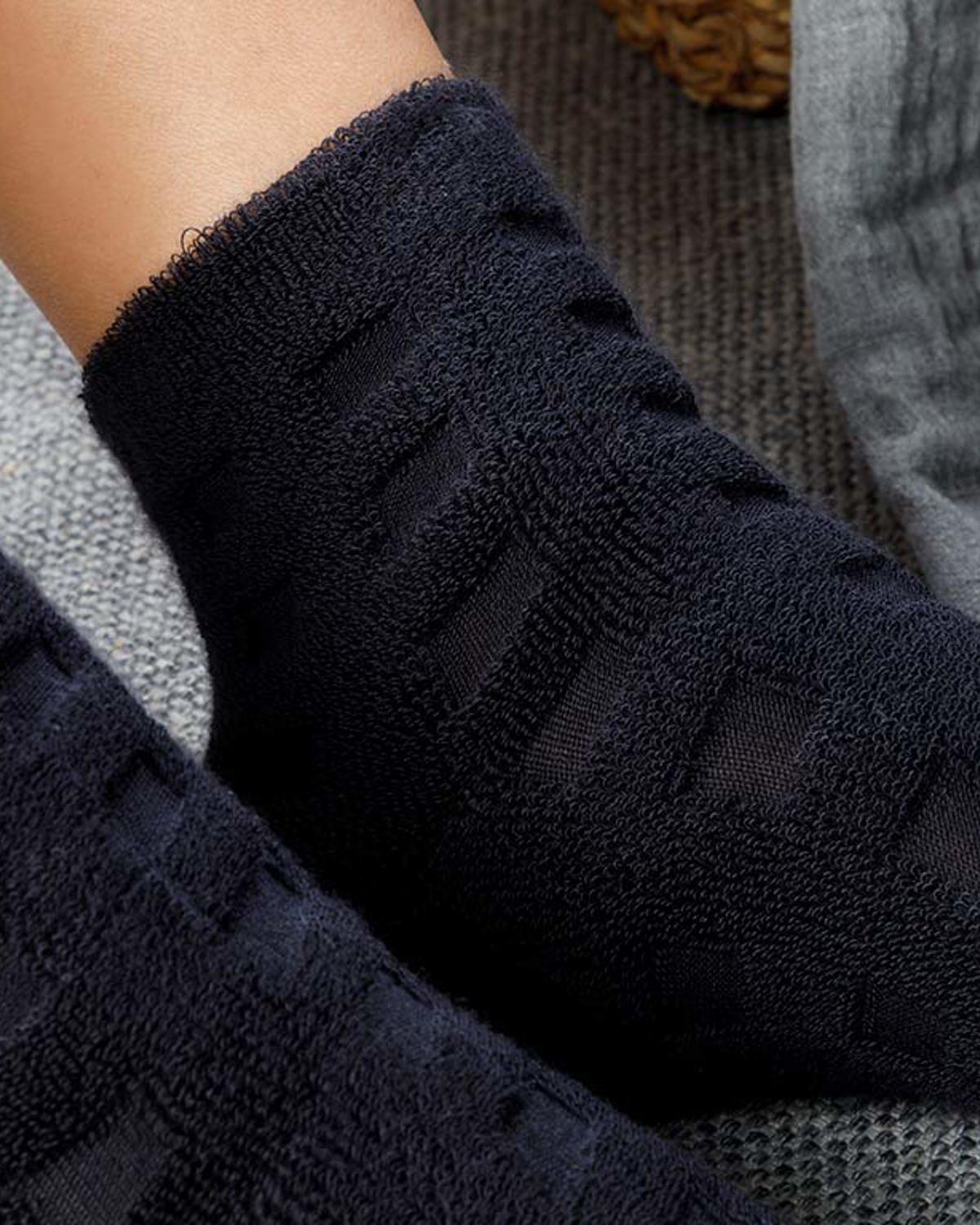 Towel ЧОРАПИ Дамски единичен Памучен / Модален Standart Dark Blue