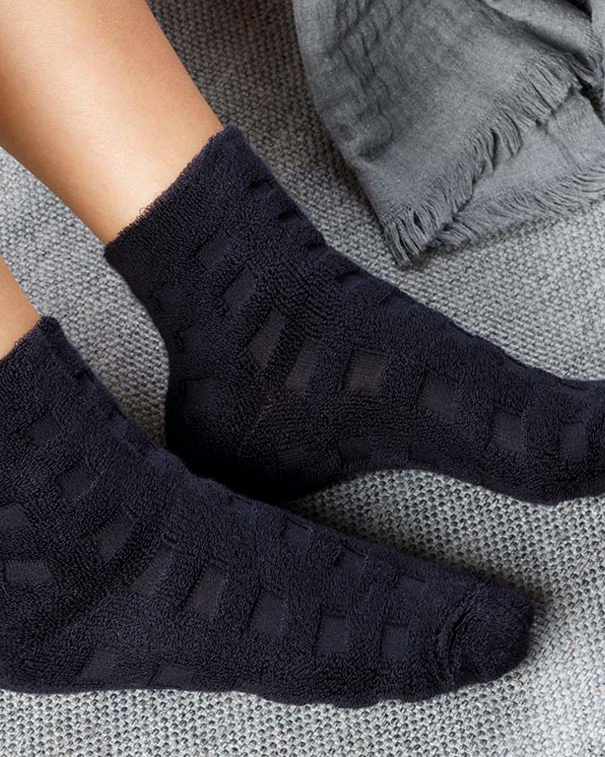 Towel ЧОРАПИ Дамски единичен Памучен / Модален Standart Dark Blue