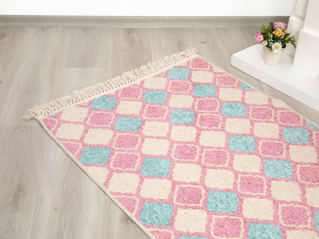 Trend Tiles КИЛИМ Шенил 80x150 cm Pink-Mint
