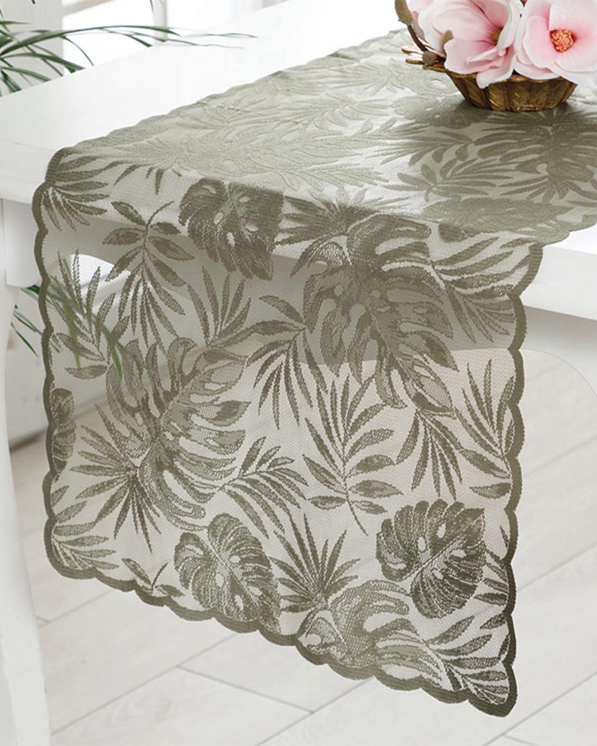 Tropical Рънър Единичен Трикотажен 45x150 см Зелен
