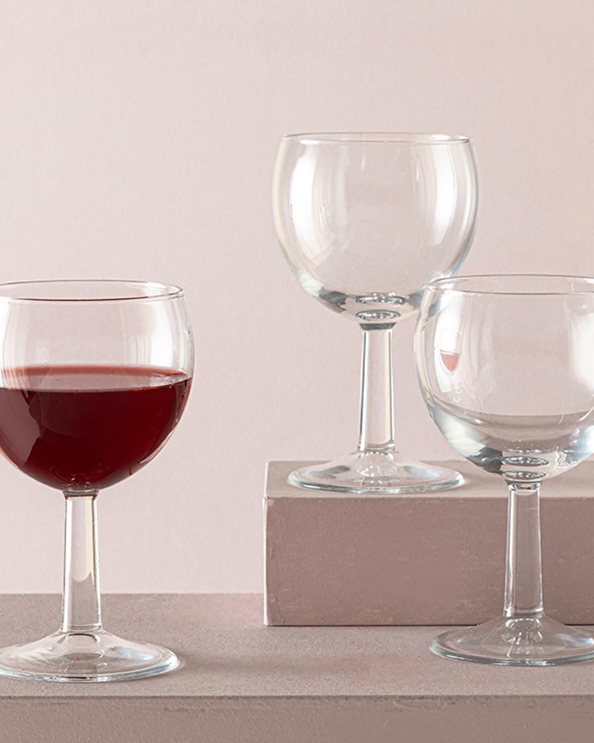 Unique Чаша 3 Бр., Стъкло, Прозрачен, 255 Ml