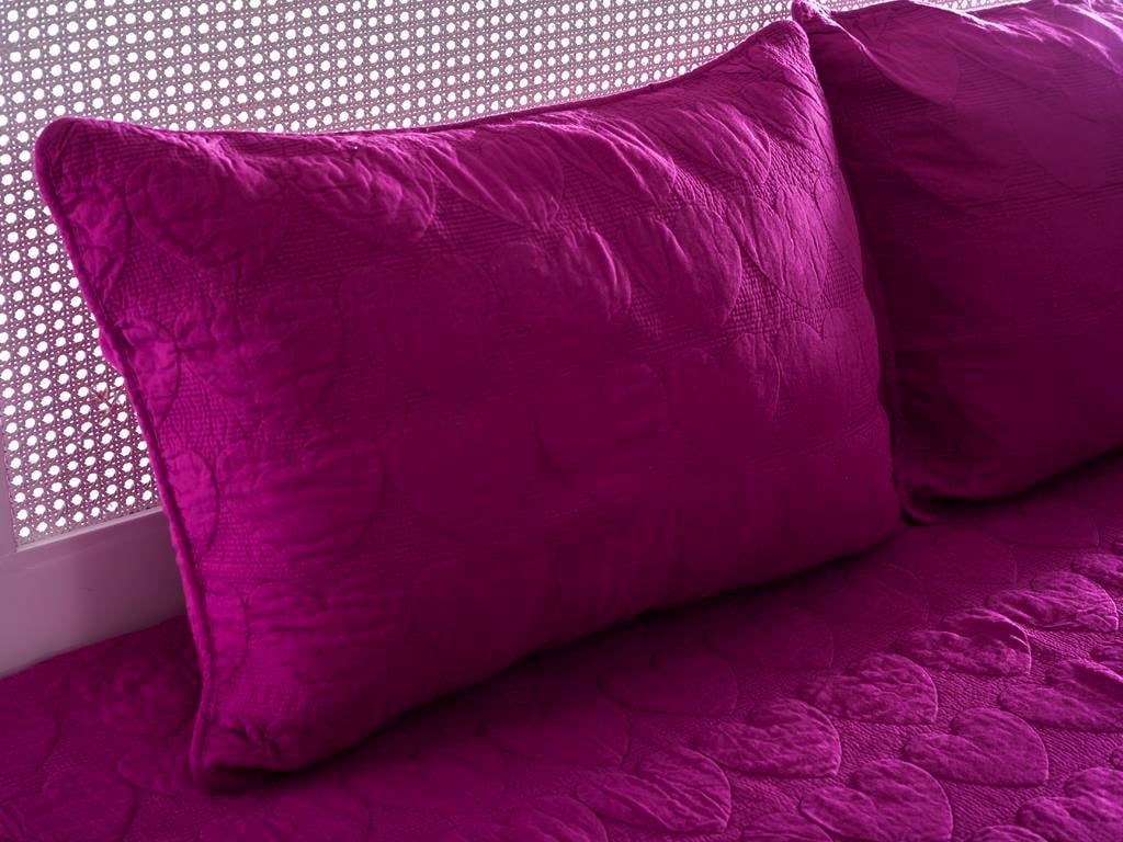 Vesta ПОКРИВКА ЗА ЛЕГЛО К Tek Kişilik Country 160x240 cm DarkPink