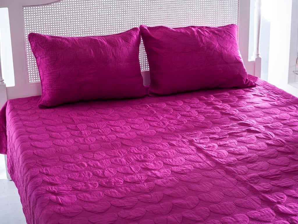 Vesta ПОКРИВКА ЗА ЛЕГЛО К Tek Kişilik Country 160x240 cm DarkPink