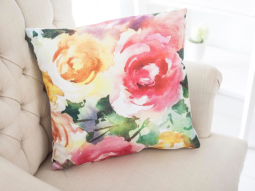Water Rose ВЪЗГЛАВНИЦА Дигитална щампа 45x45 cm Pink