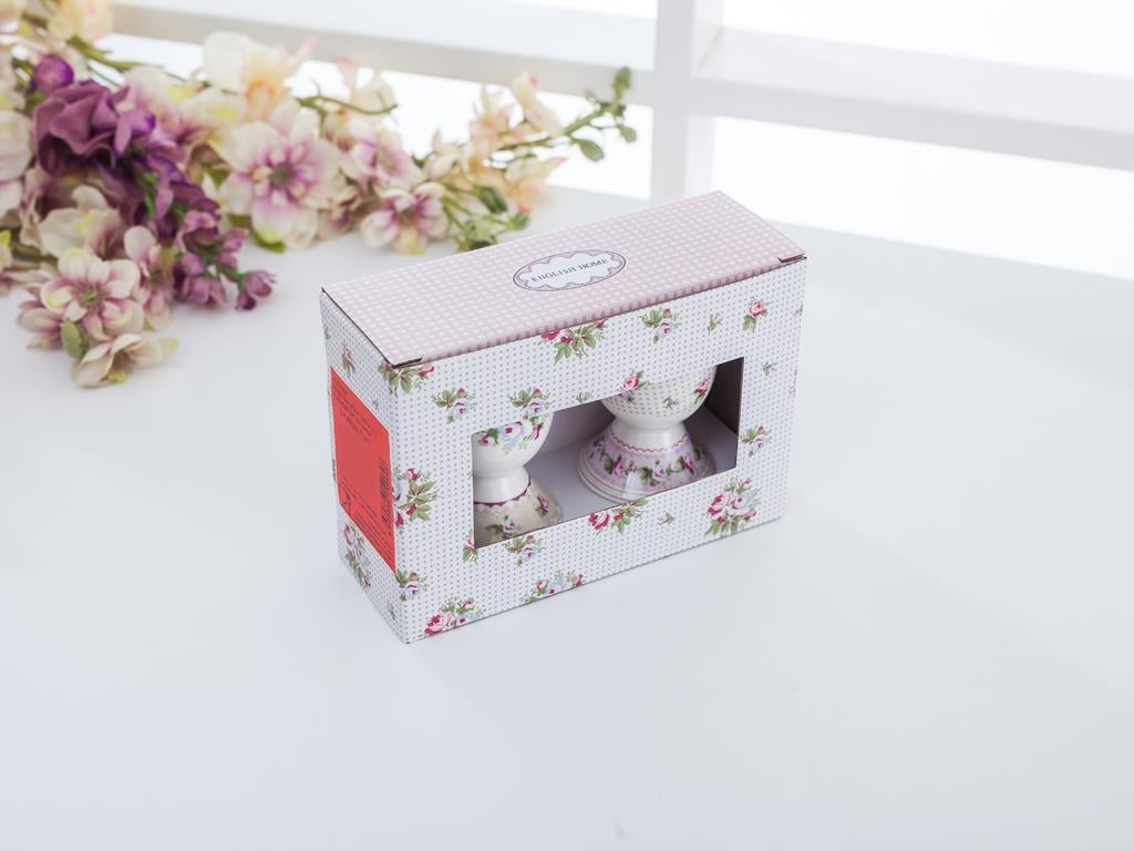 Winter Rose ПОСТАВКА ЗА ЯЙЦА 2 комплект Bone China 5x7 cm Pink