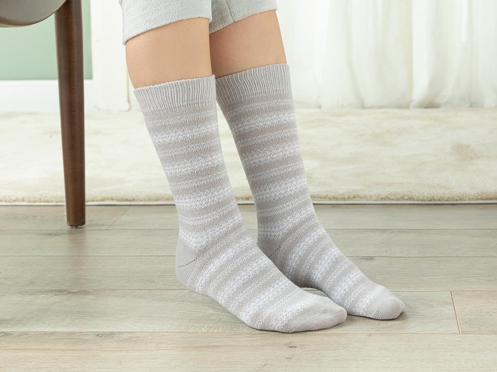 Winter Stripe Дамски Памучен 36-40 Beige