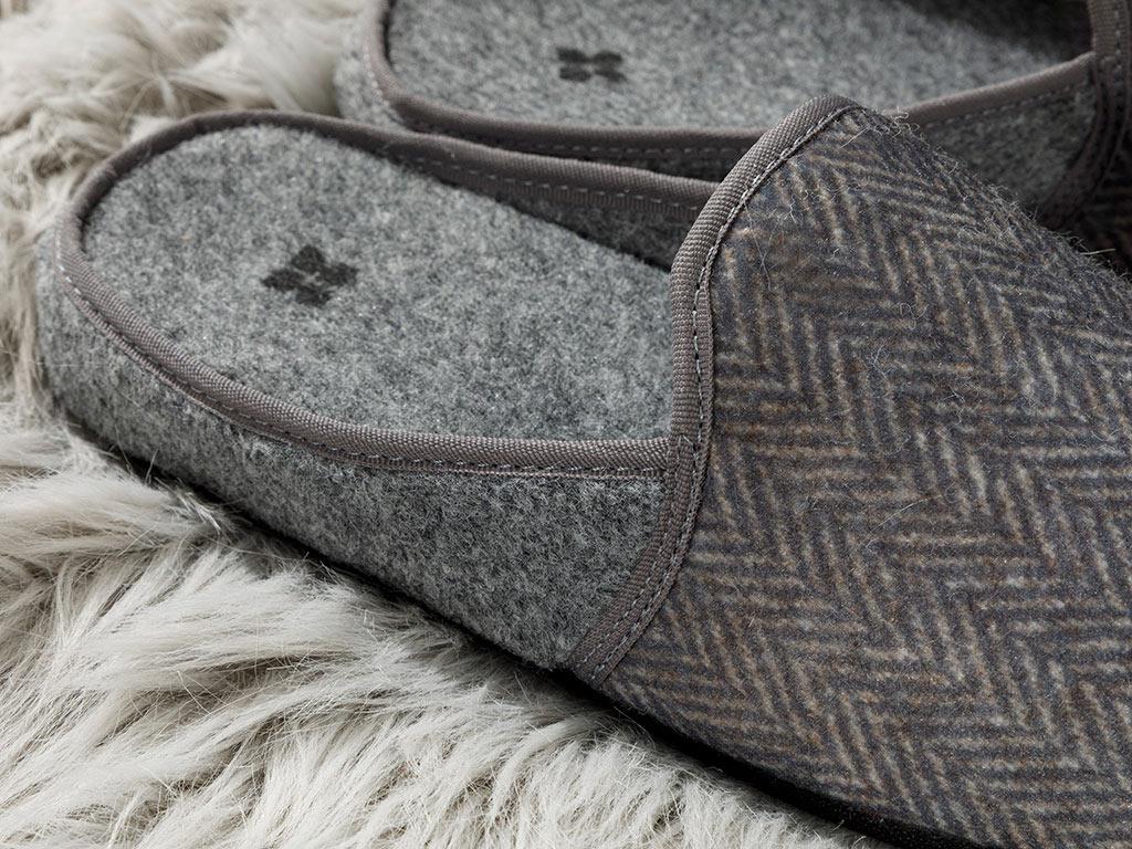 Zigzag ПАНТОФИ ЗА ДОМА Мъже Филц 41 Gray