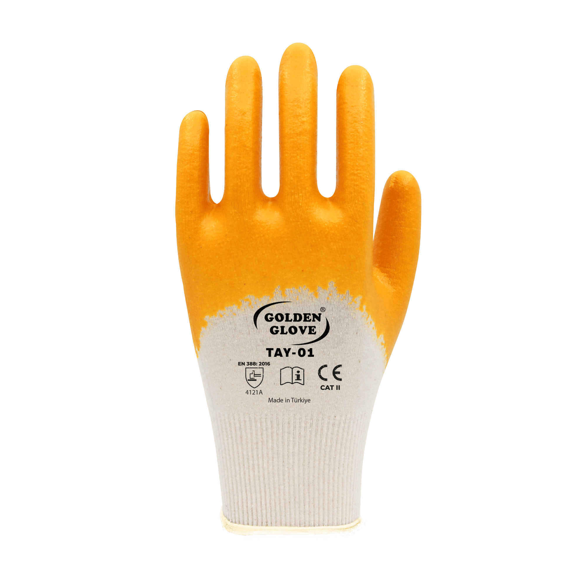 GOLDEN GLOVE TAY-01 NİTRİL ELDİVEN SARI NO:10