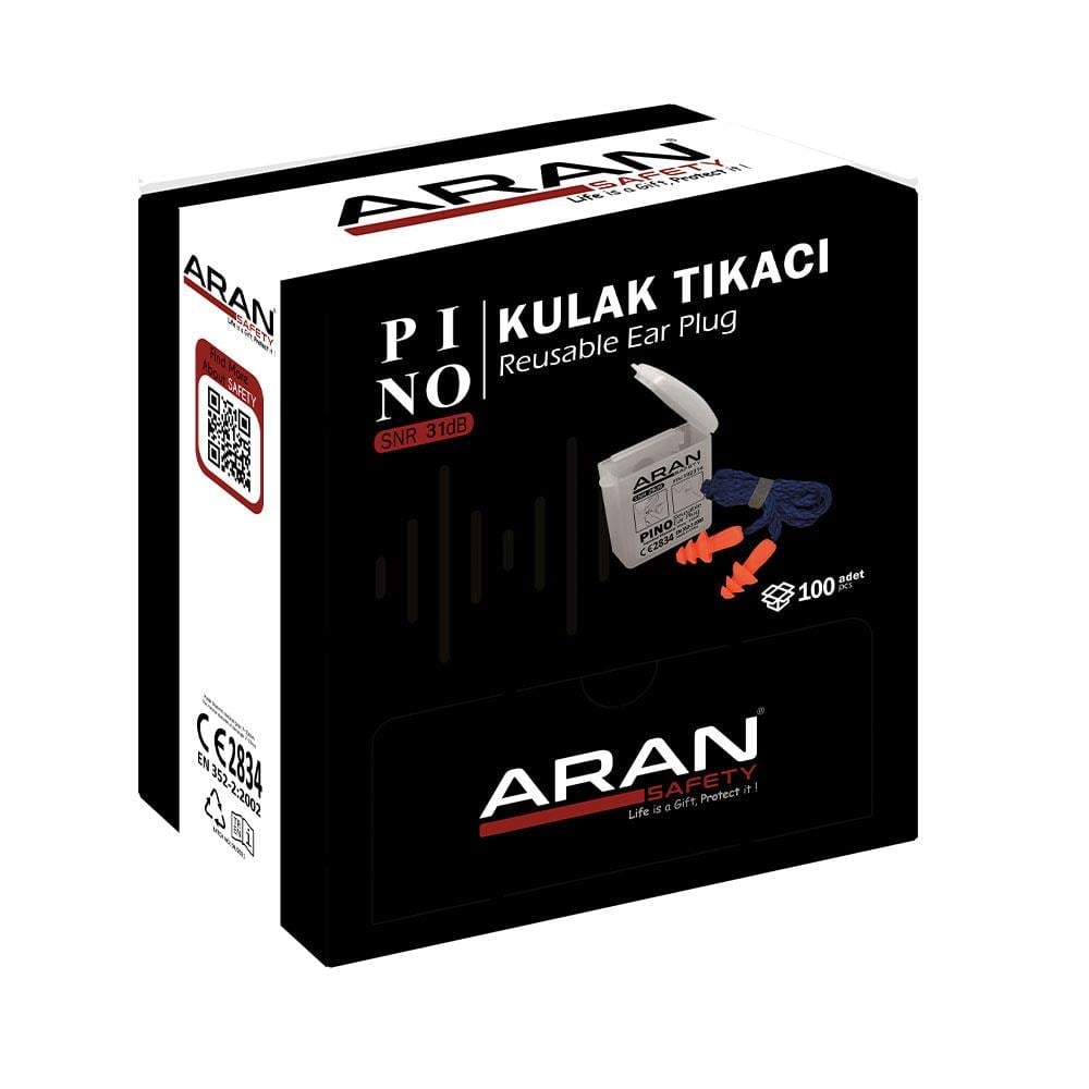 İş Güvenliği - Cihaz ve Makinaları ARAN SAFETYARAN SAFETY PINO Yıkanabilir - Kordonlu Kulak Tıkacı │OSO Satış - Elektronik TicaretARAN SAFETY PINO Yıkanabilir - Kordonlu Kulak Tıkacı