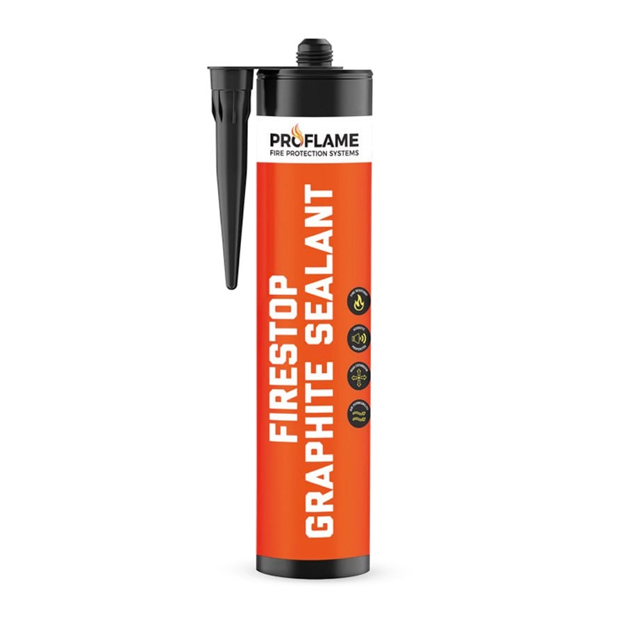 İş & İnşaat & Mimarlık MalzemeleriProfirePROFLAME 600ml Yangın Durdurucu Grafit Mastik