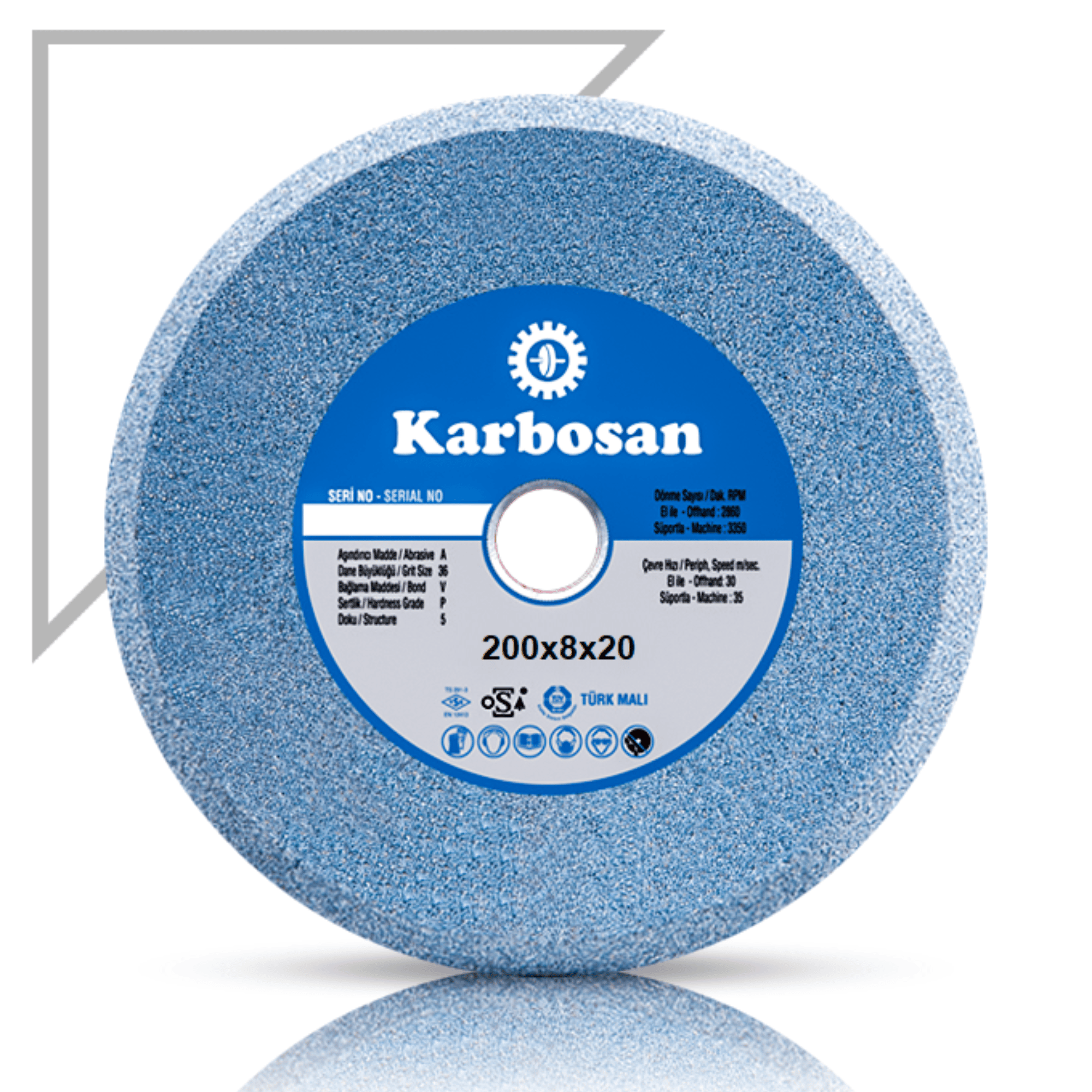KARBOSAN DÜZ TAŞ 200x8x20 NK60 920770