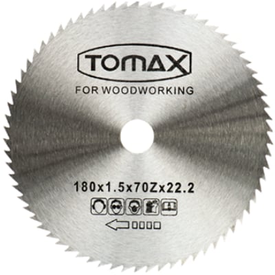 TOMAX AĞAÇ DAİRE TEST.ELMASSIZ 115x1.2x80Zx22.2