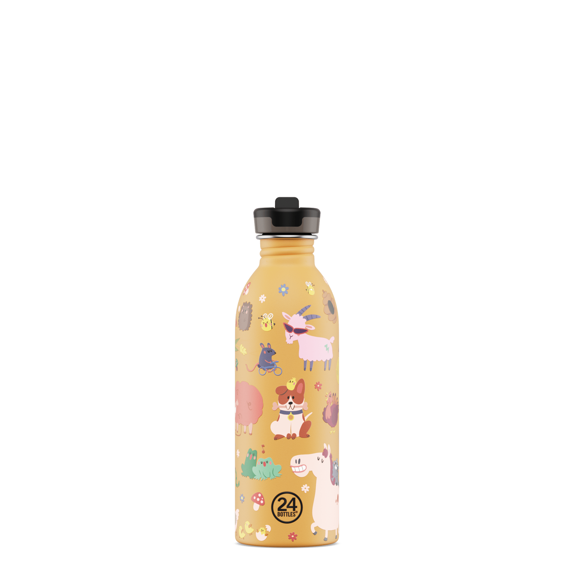 24Bottles Kids Bottle Pipetli Paslanmaz Çelik Çocuk Su Matarası 500 ml, Farm Friends Kategorisiz 24Bottles