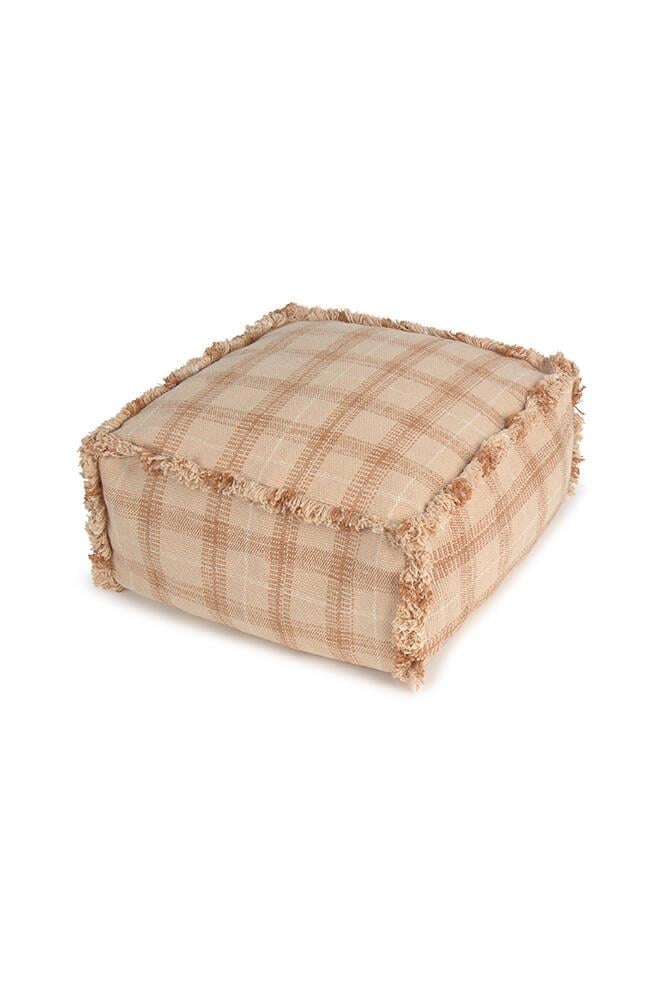 Lorena Canals Çocuk Odası Pufu, Tartan Pouf Rose Kategorisiz Lorena Canals