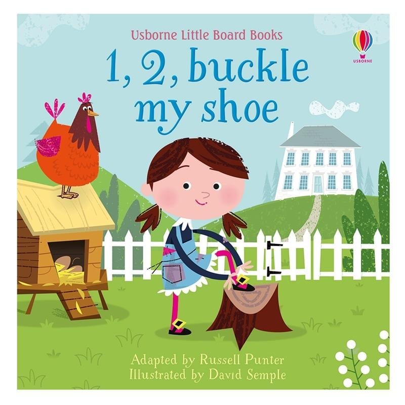 1- 2- BUCKLE MY SHOE - LITTLE BOARD BOOK